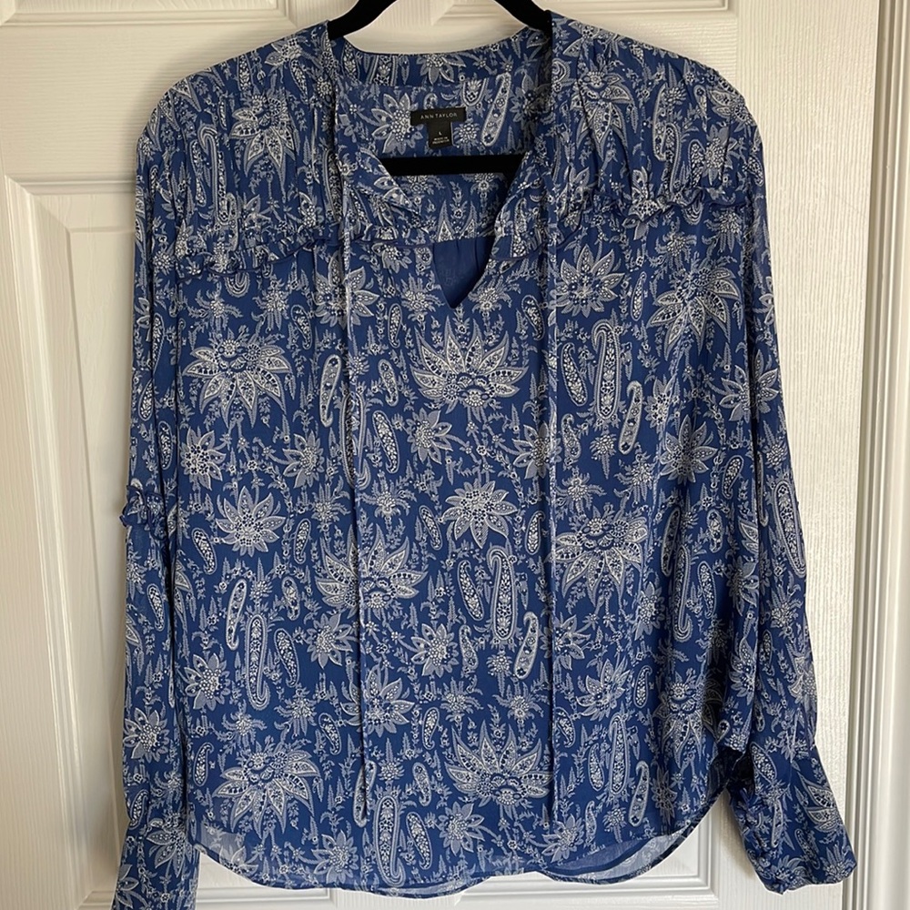 Paisley flowy top from Ann Taylor